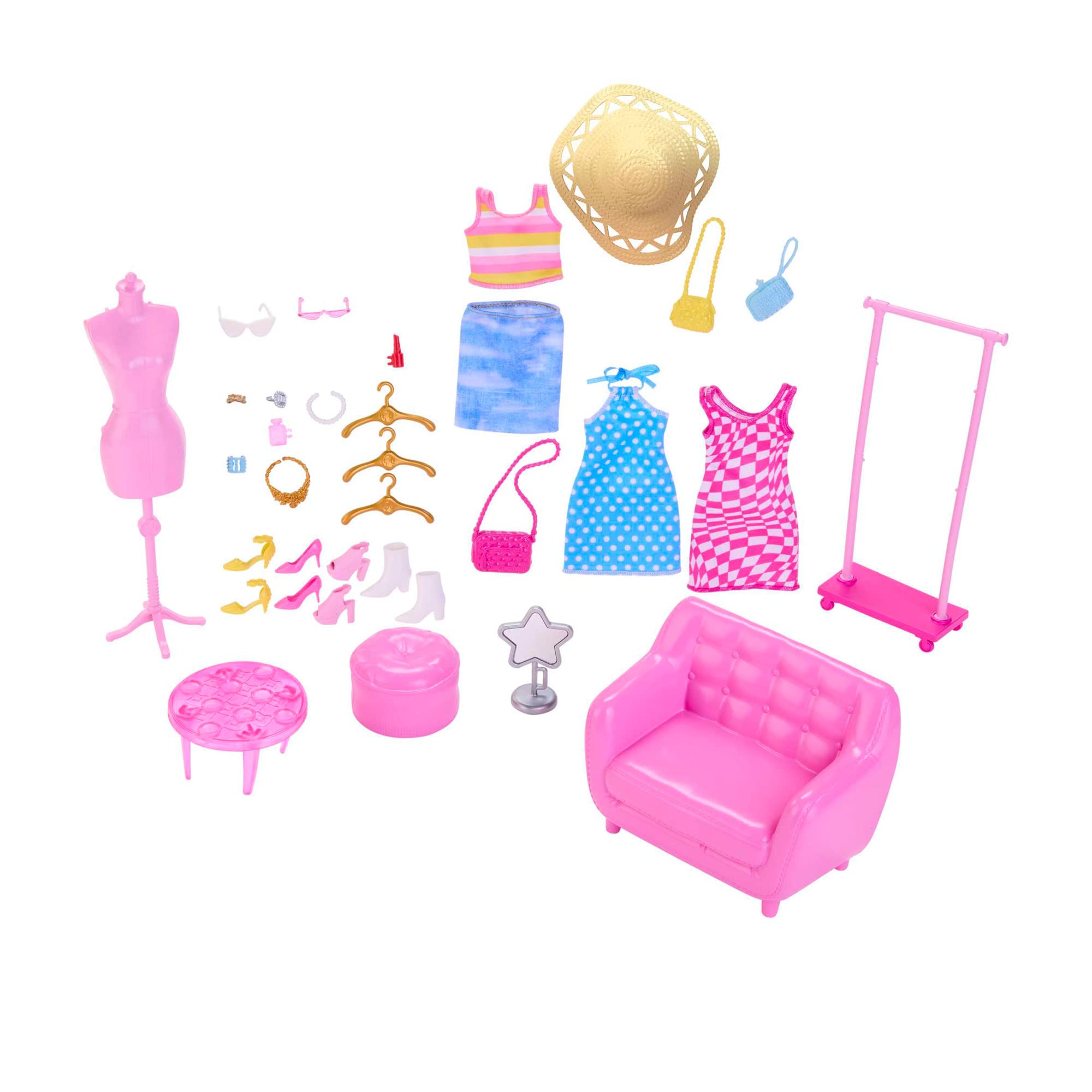 Amazon.com: Barbie Stylist and Wardrobe Doll with Fashion